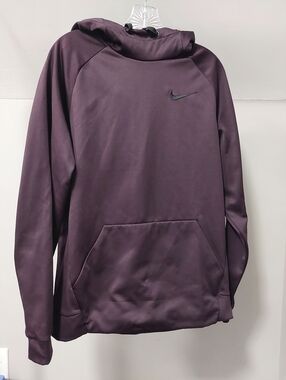 Nike Dri-fit Men's Hoodie Medium Plum Purple Kangaroo Pocket